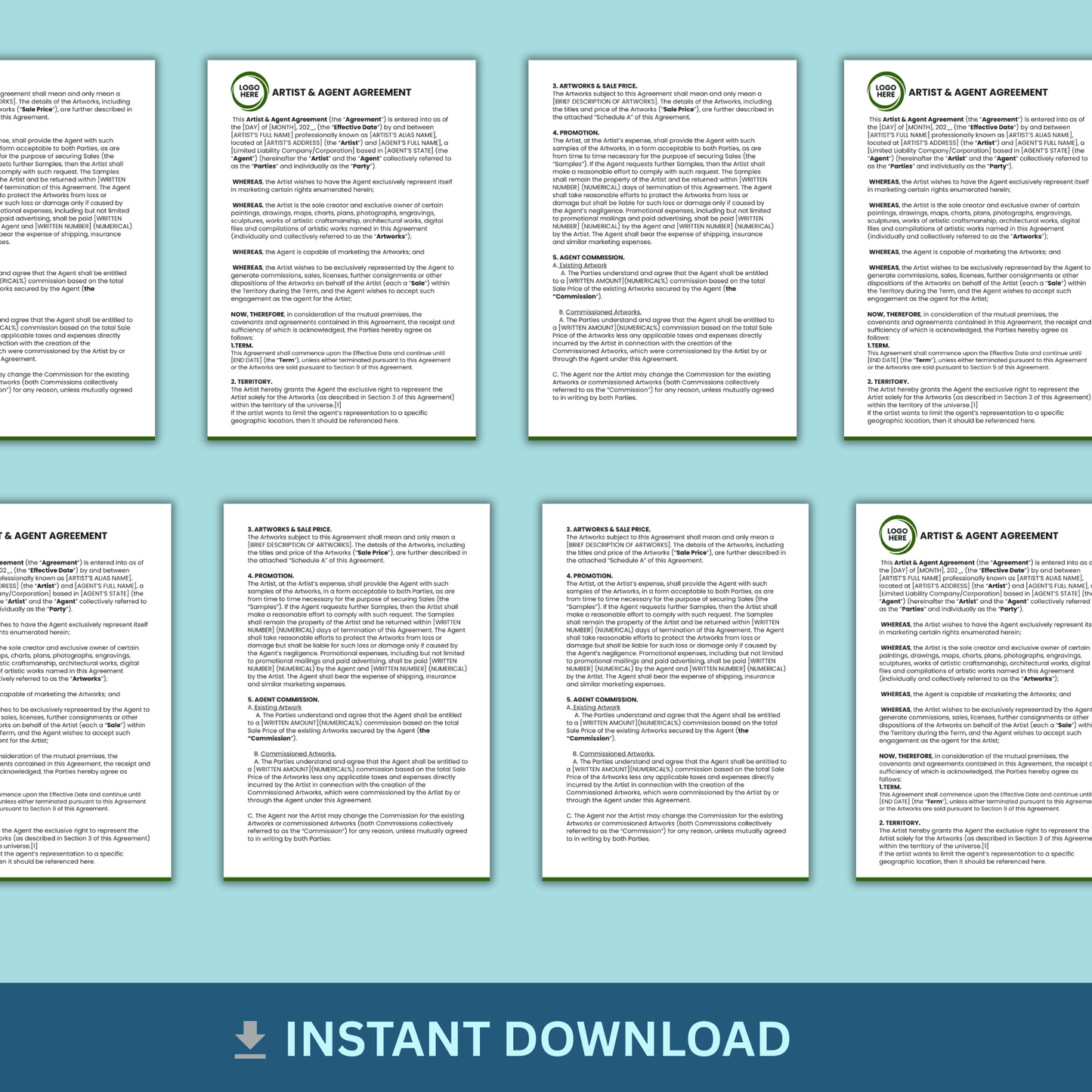 Artist and Agent Agreement - General