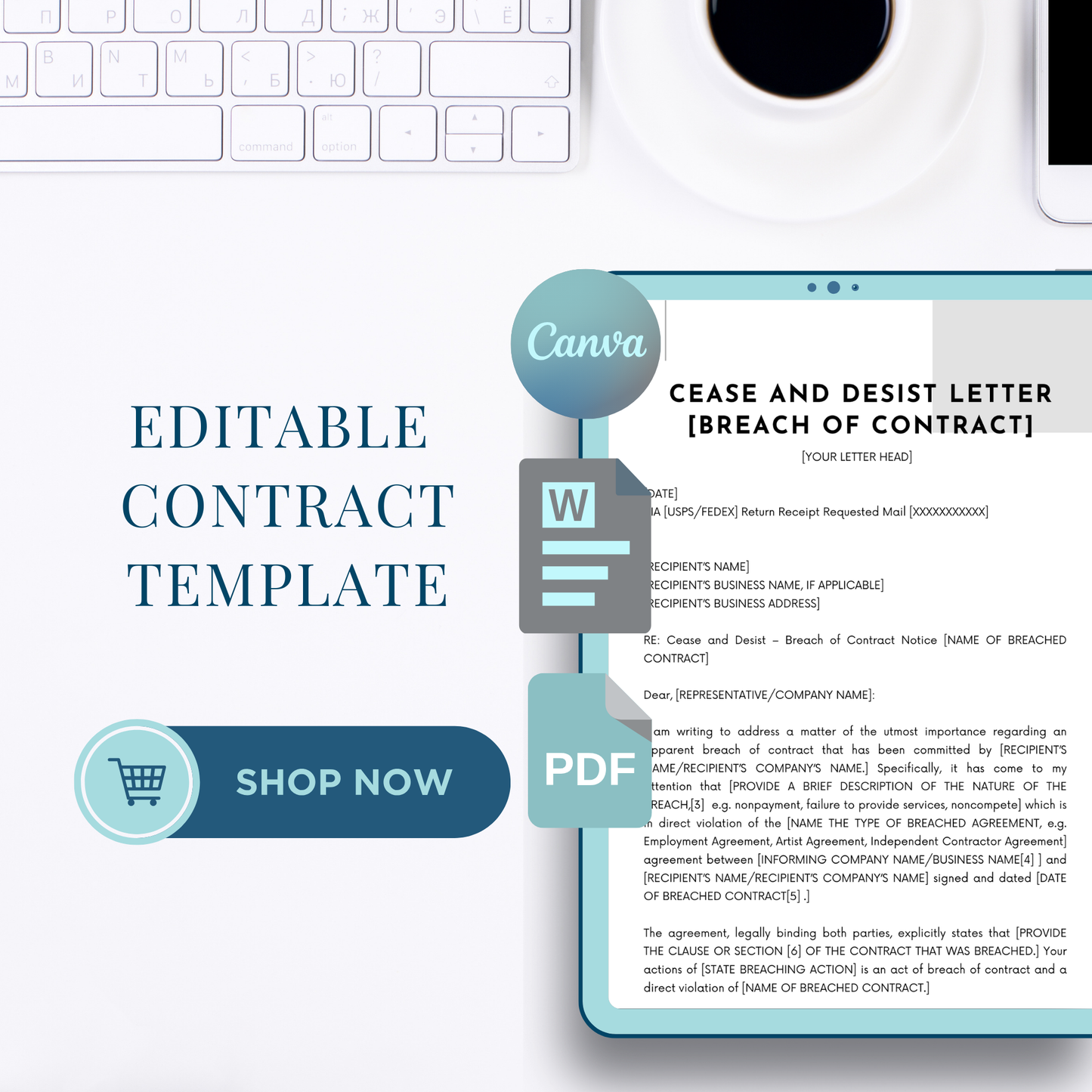 Cease & Desist - Breach of Contract