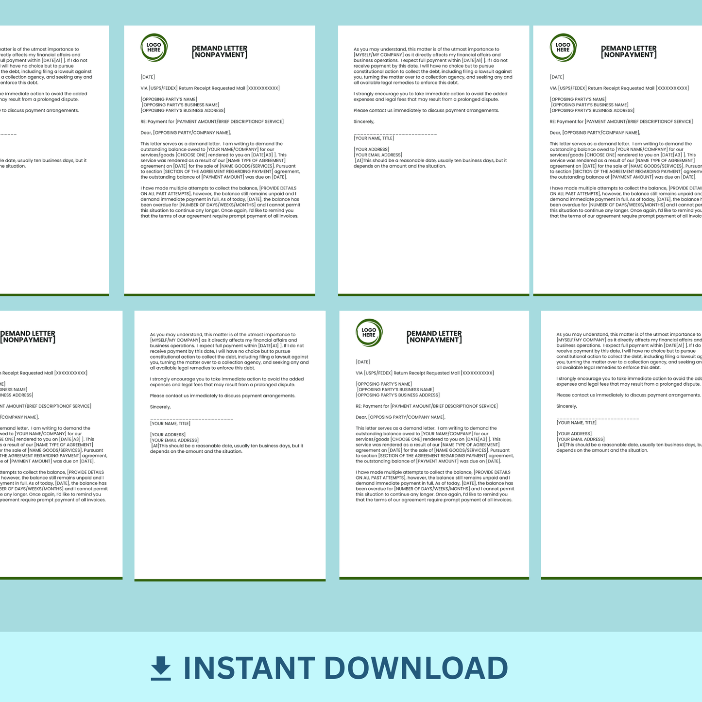 Demand Letter - Non-payment