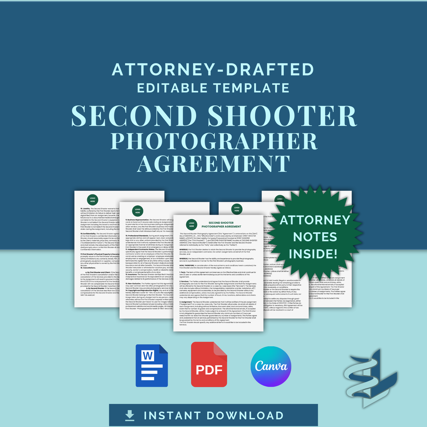 Second Shooter - Photographer Agreement
