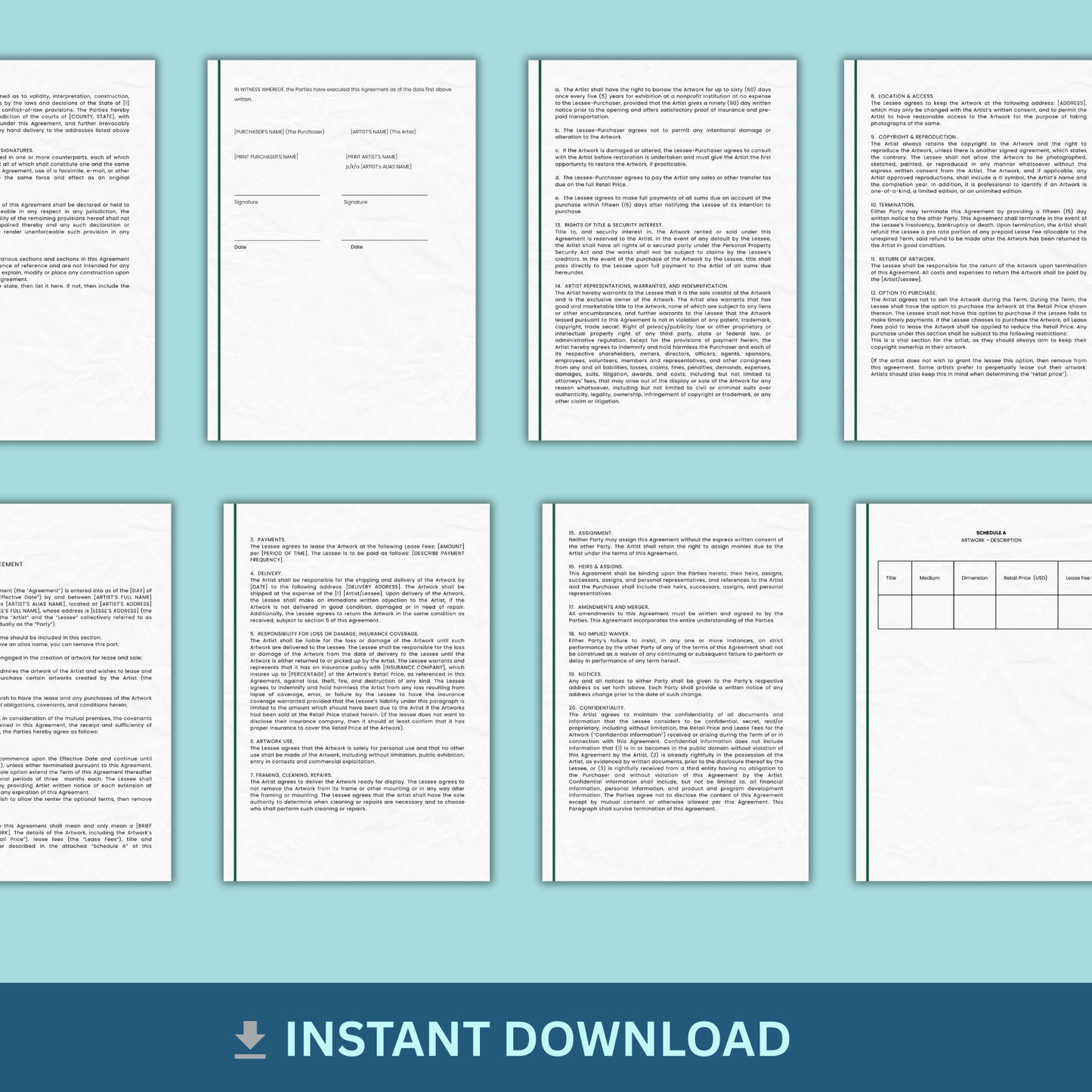 Art Leasing Agreement