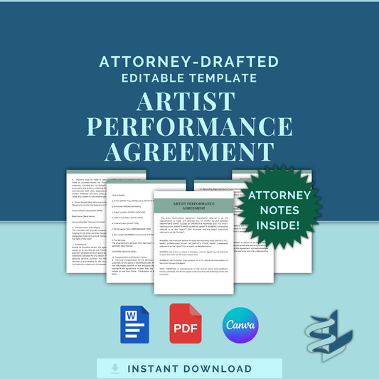 Artist Performance Agreement