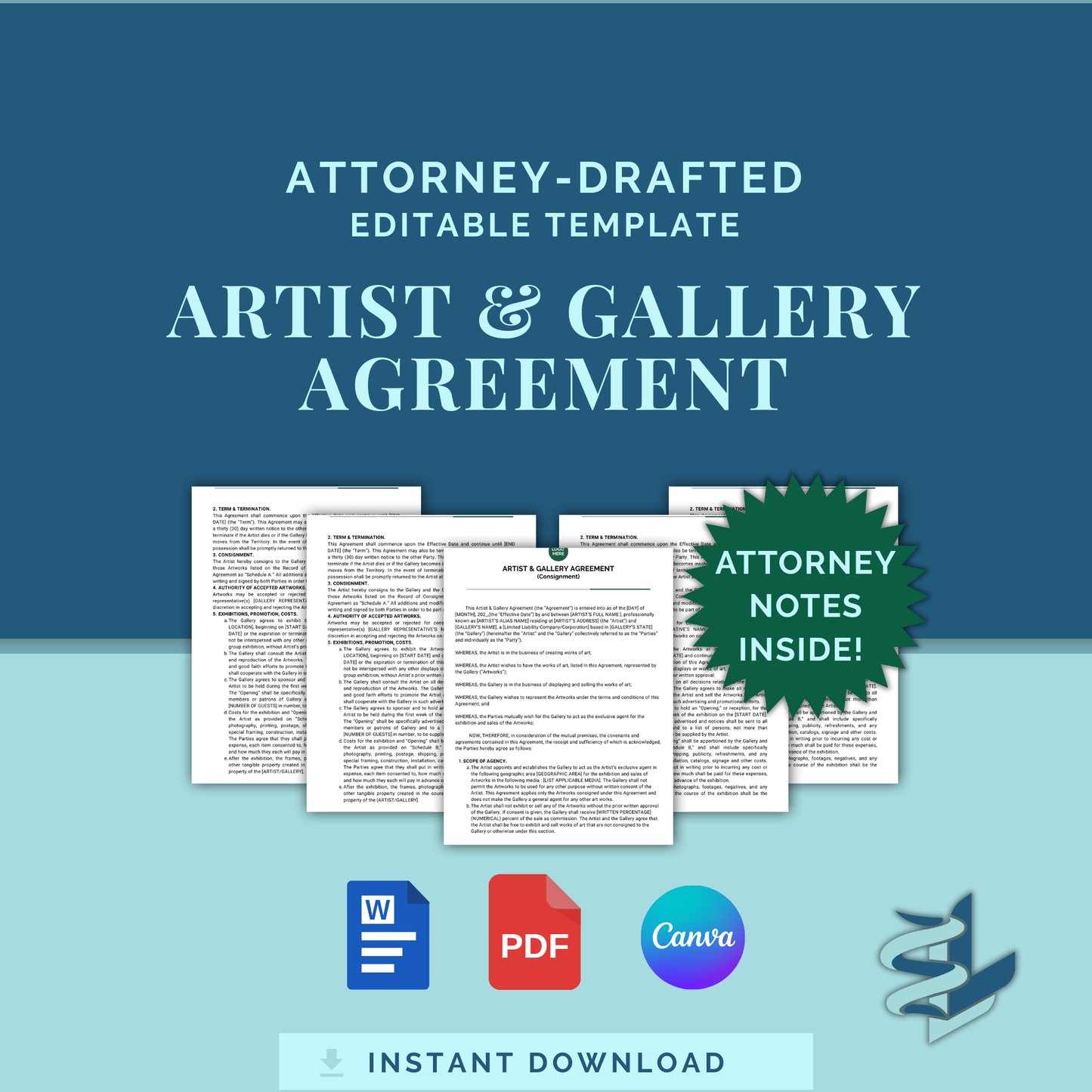 Artist and Gallery Consignment Agreement