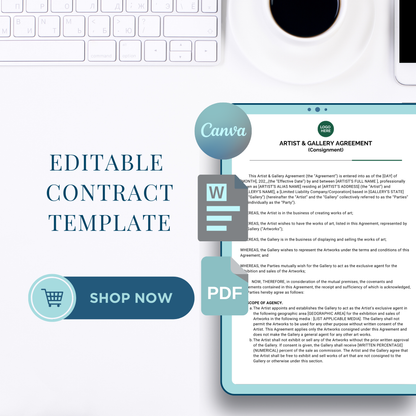 Artist and Gallery Consignment Agreement