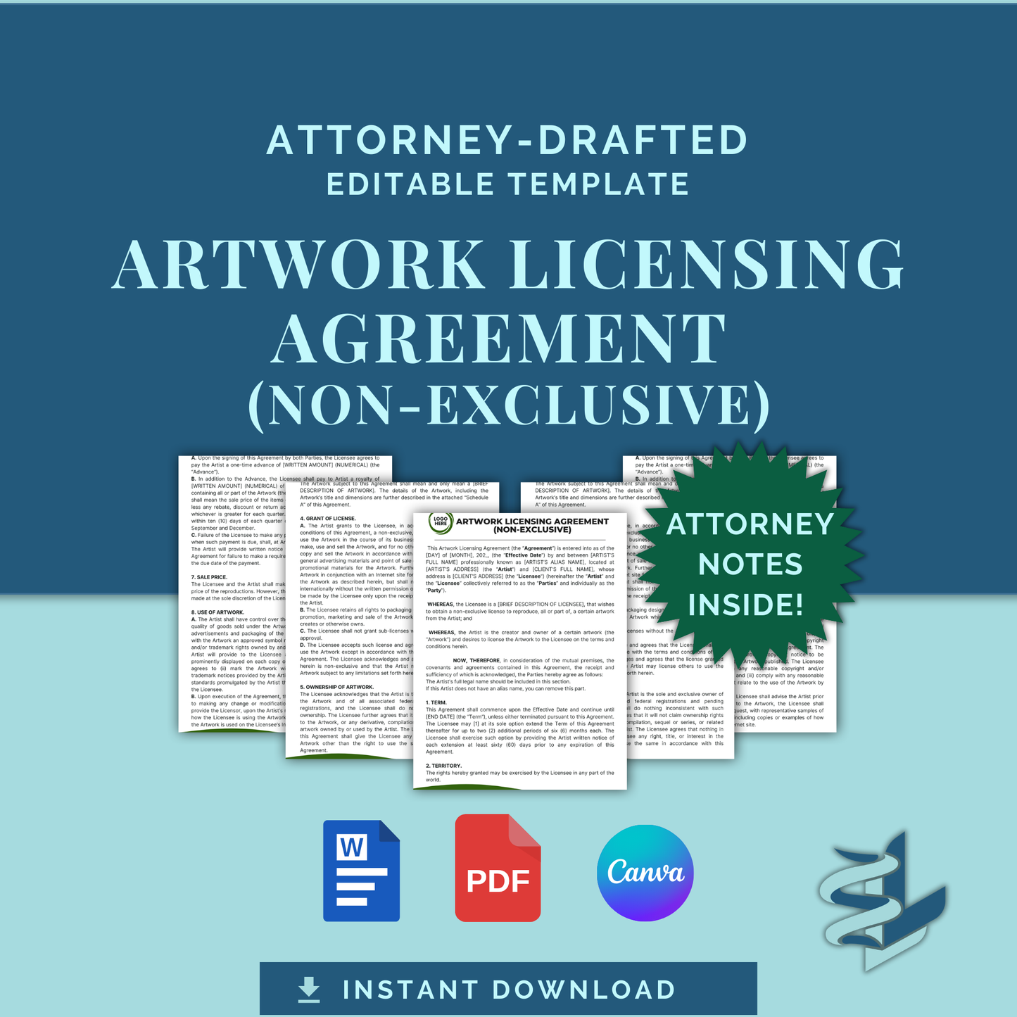 Artwork Licensing Agreement - Non-Exclusive