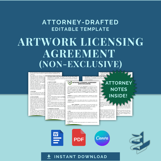 Artwork Licensing Agreement - Non-Exclusive
