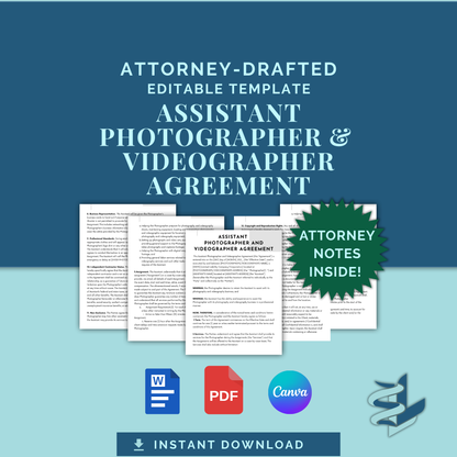 Assistant Photographer and Videographer Agreement