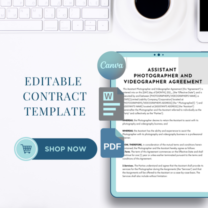 Assistant Photographer and Videographer Agreement