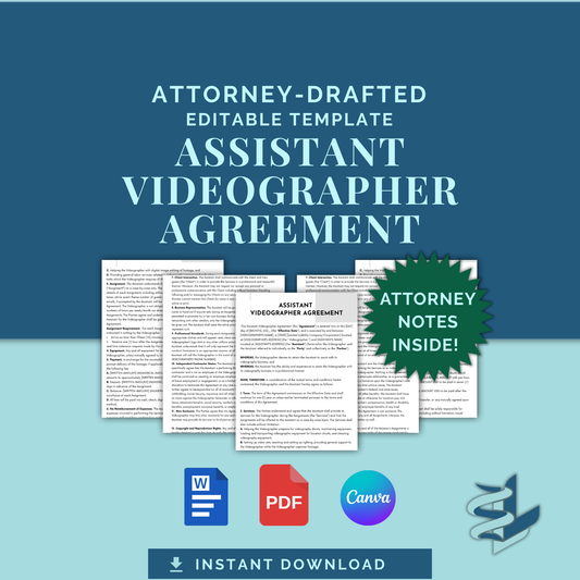 Assistant Videographer Agreement