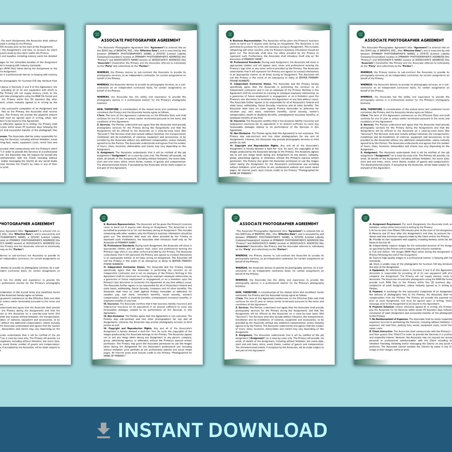 Associate Photographer Agreement