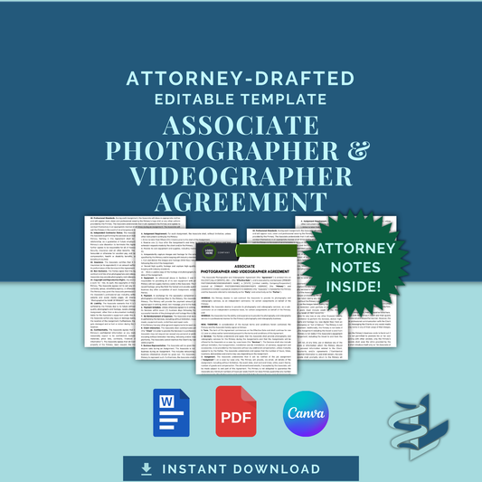 Associate Photographer and Videographer Agreement
