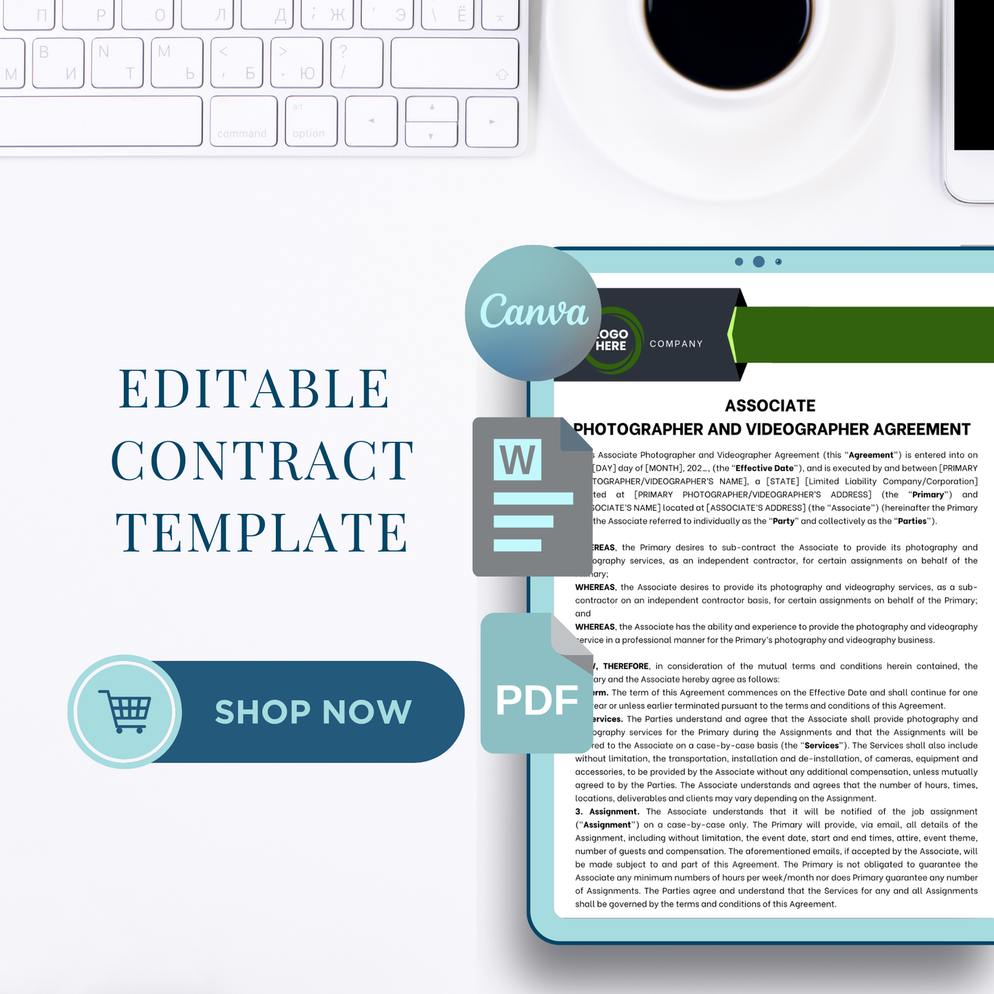 Associate Photographer and Videographer Agreement