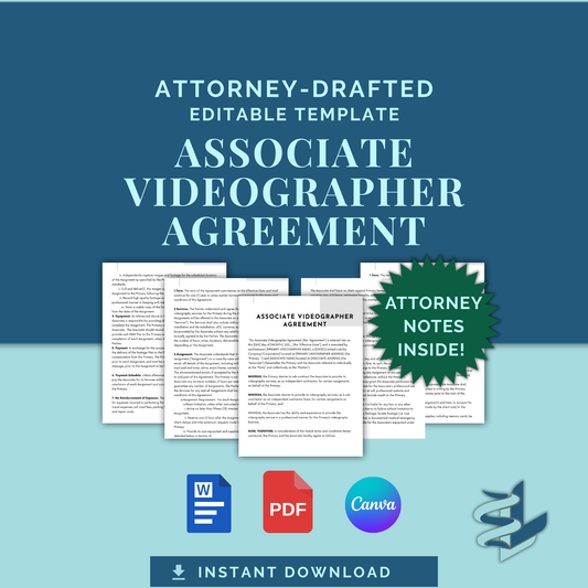 Associate Videographer Agreement