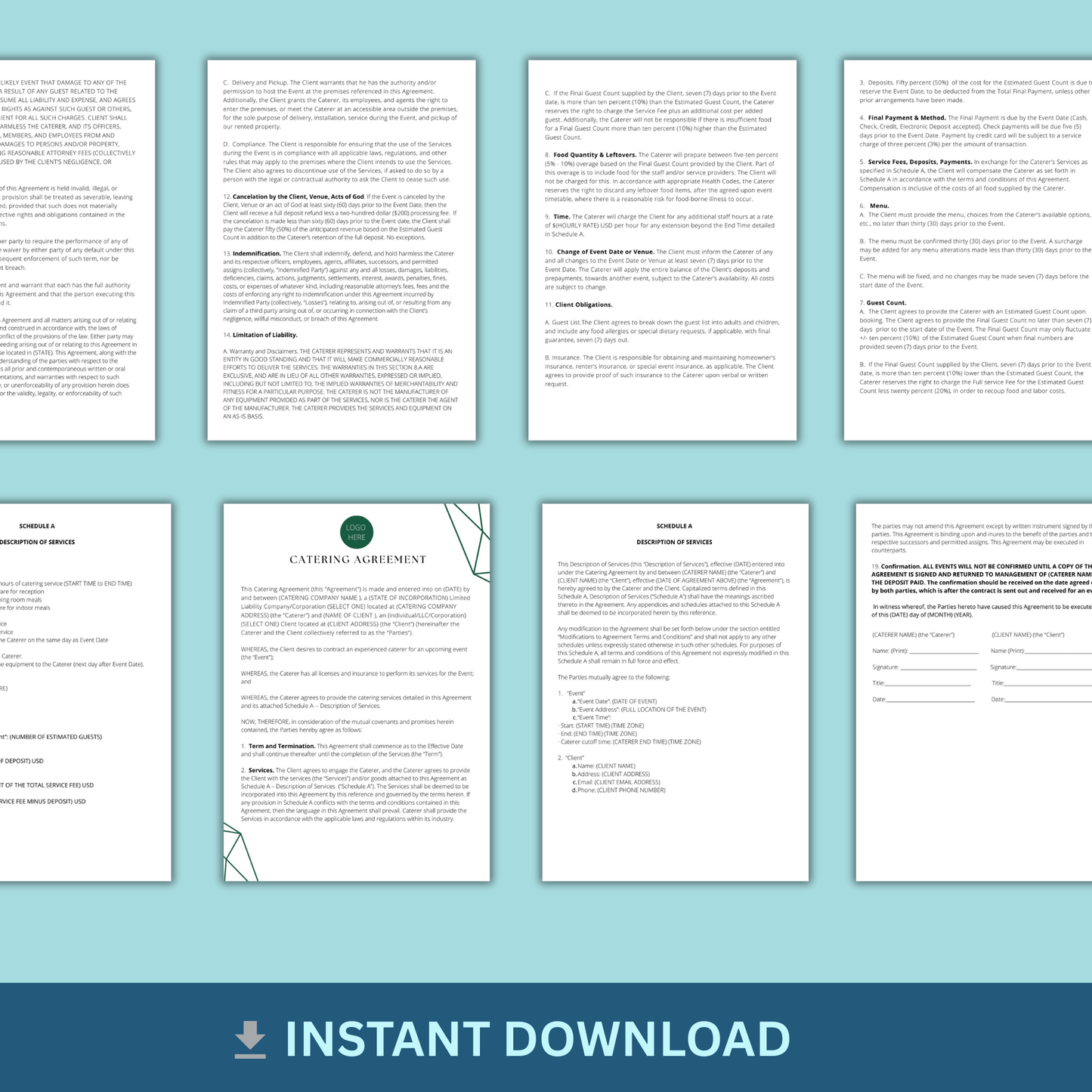 Catering Agreement