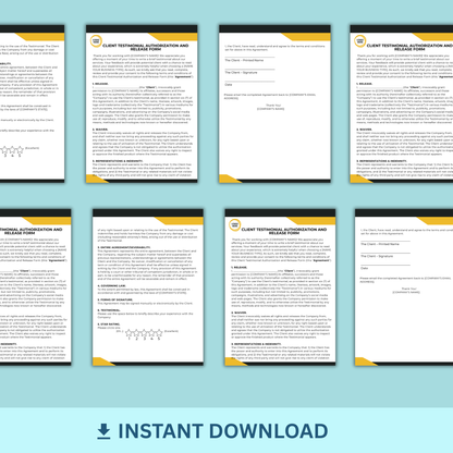 Client Testimonial Release Form