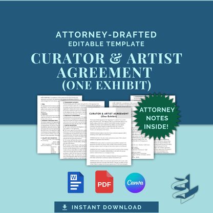 Curator and Artist Agreement (One Exhibit)