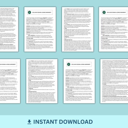 Design License Agreement - Exclusive