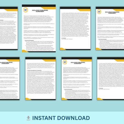 Publishing Agreement - Exclusive