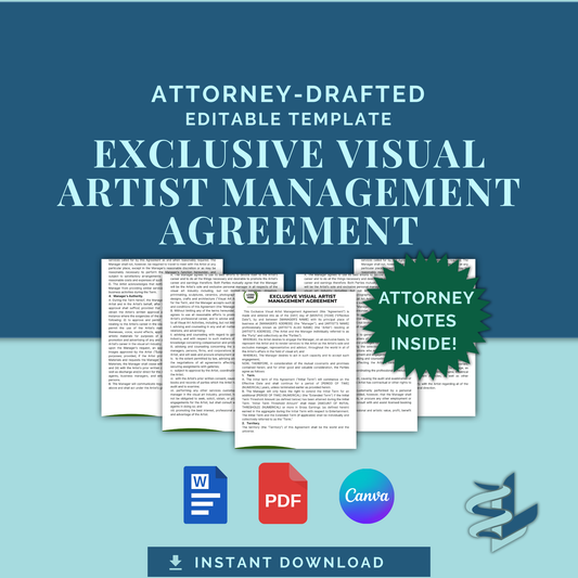 Visual Artist Management Agreement - Exclusive
