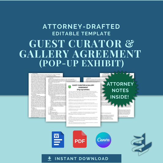 Guest Curator and Gallery (Pop-Up) Agreement