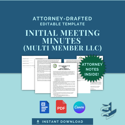 Initial Meeting Minutes (Multiple-Member)