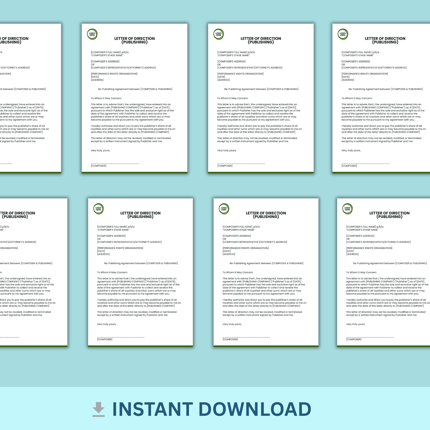 Letter of Direction - (Publishing)