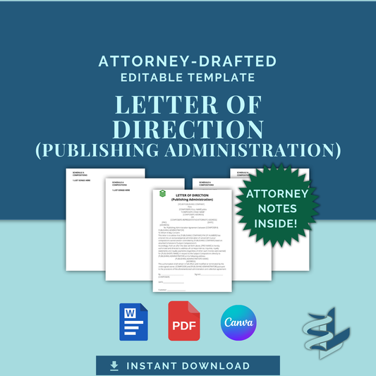 Letter of Direction - (Publishing Administration)