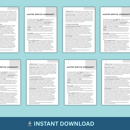 Master Service Agreement