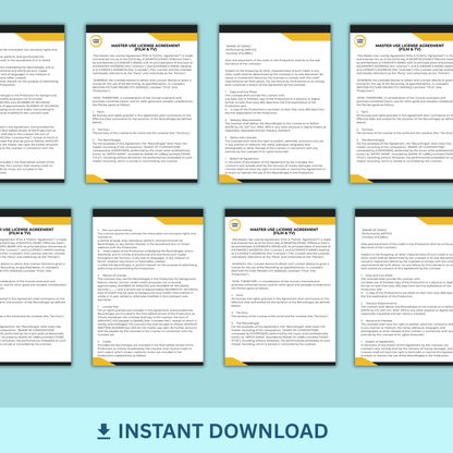 Master Use License Agreement- Film & TV