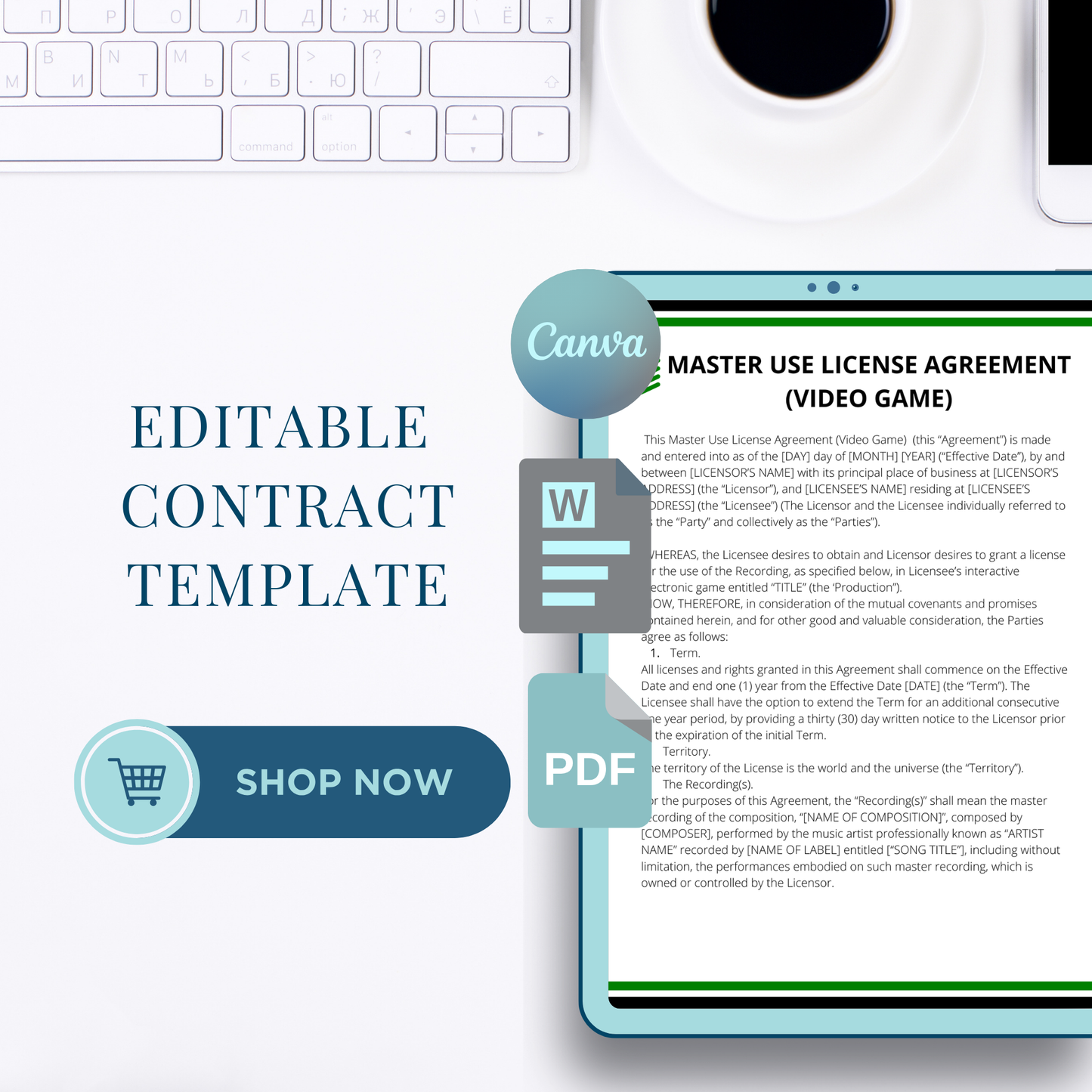 Master Use License Agreement - Video Game