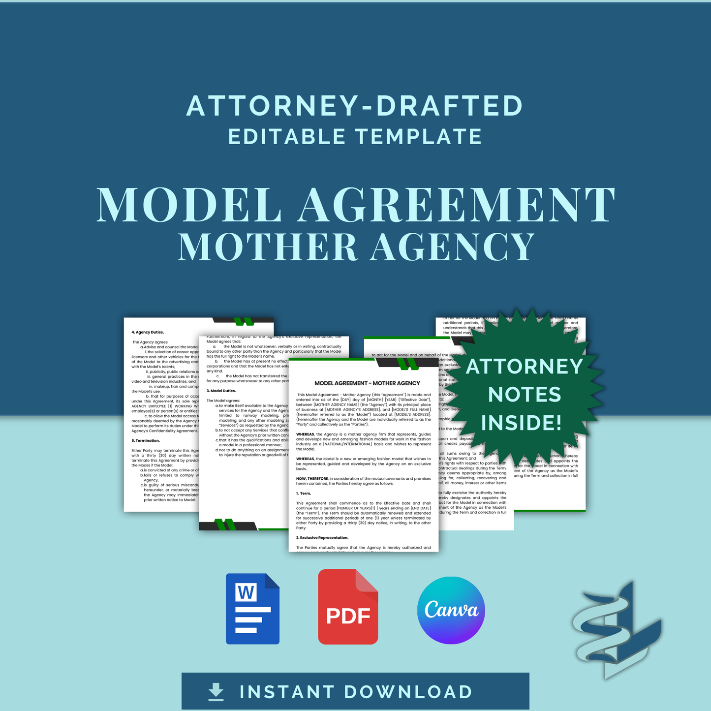 Model Agreement - Mother Agency
