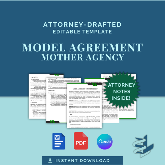 Model Agreement - Mother Agency