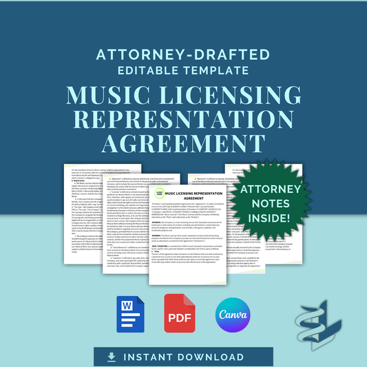 Music Licensing Representation Agreement