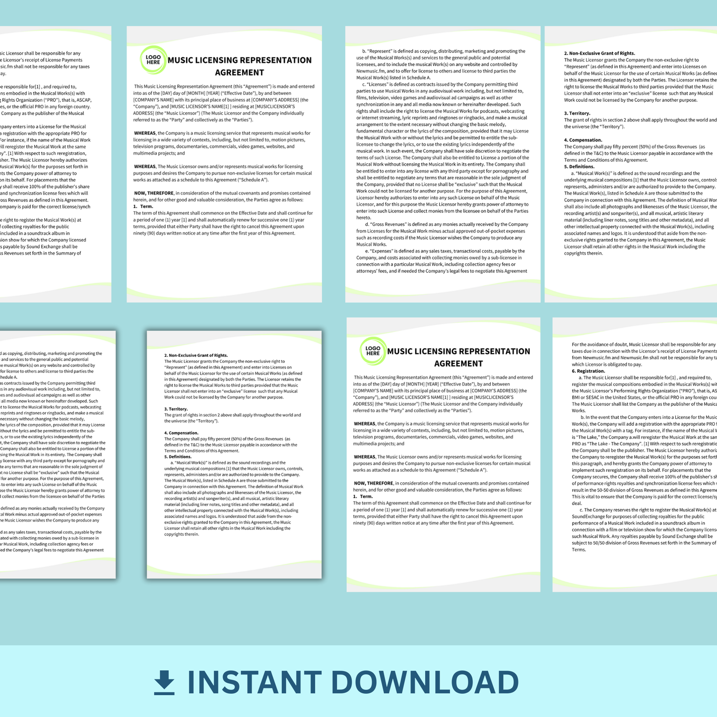 Music Licensing Representation Agreement