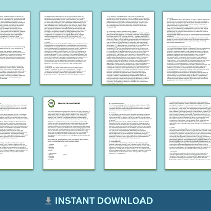 Music Producer Agreement