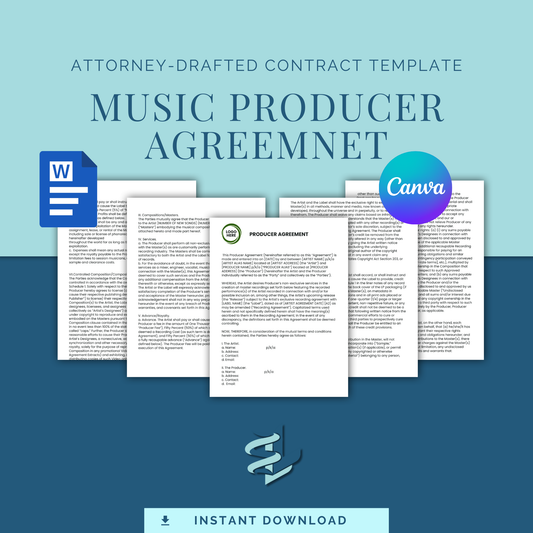 Music Producer Agreement