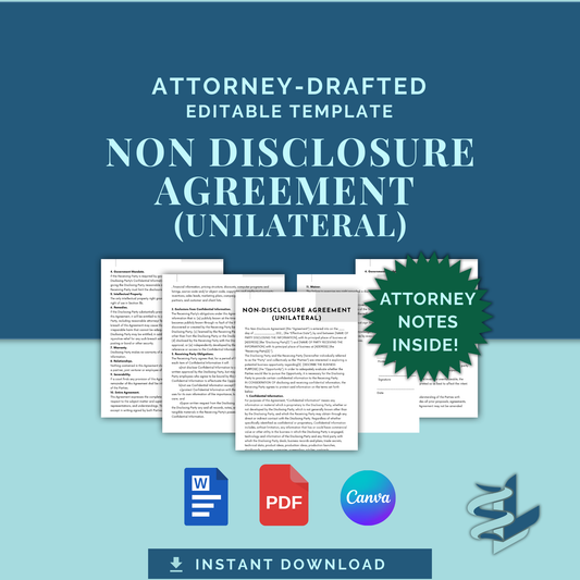 Non-Disclosure Agreement - Unilateral
