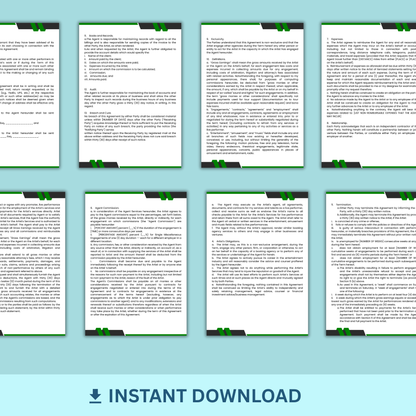 Artist Booking Agent Agreement - Non-Exclusive