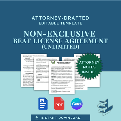 Beat License Agreement- Non-Exclusive (Unlimited)