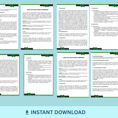 Model Agreement - Non-Exclusive