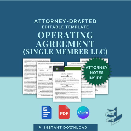 Operating Agreement - Single Member LLC