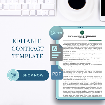 Photographer and Videographer Agreement