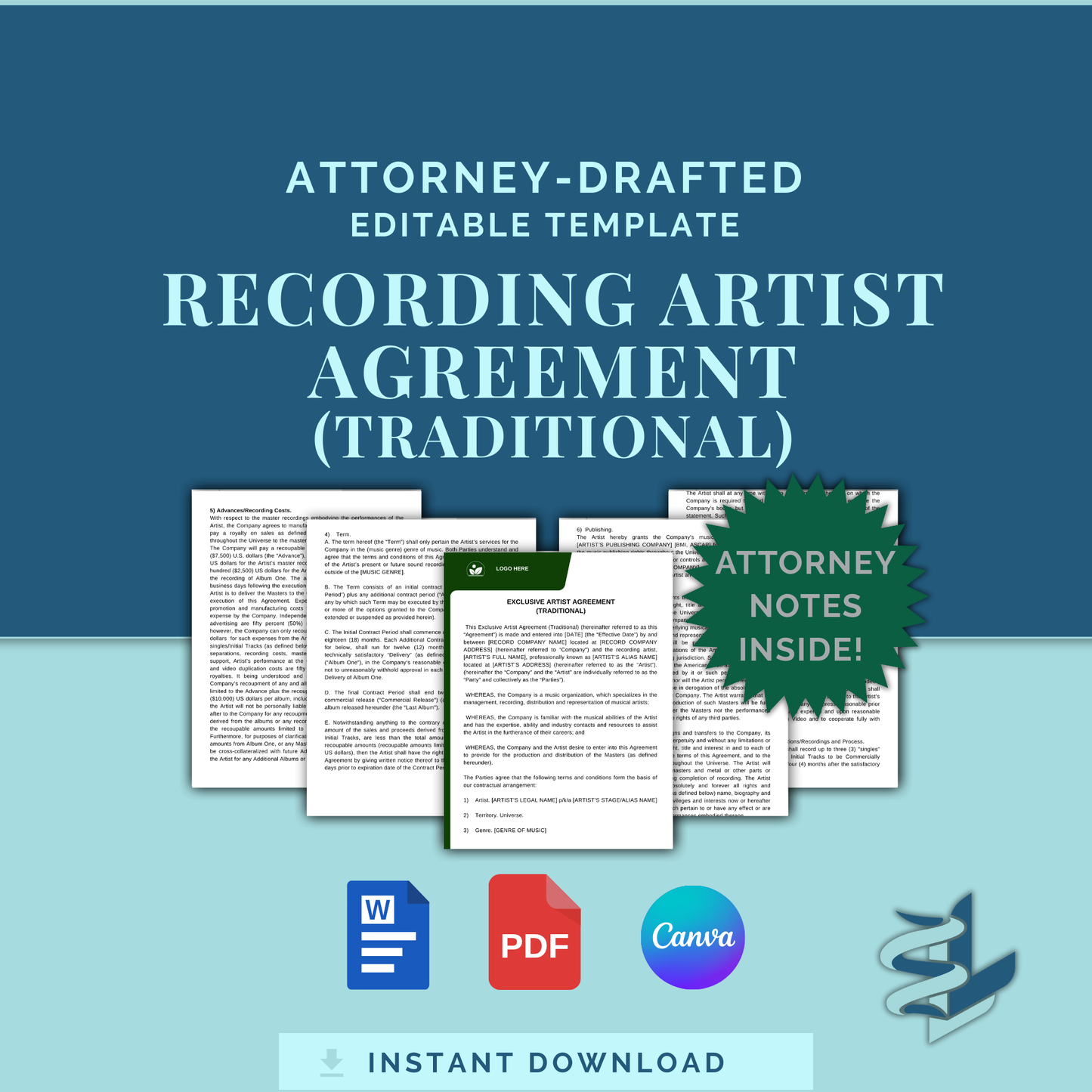 Recording Artist Agreement - Traditional