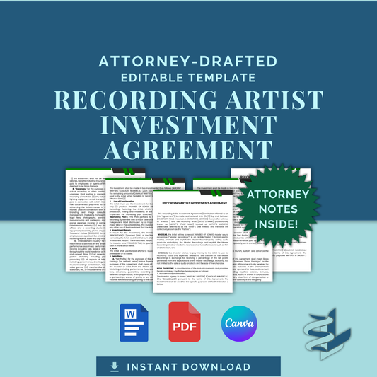 Recording Artist Investment Agreement