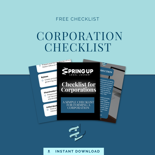 Corporation Checklist