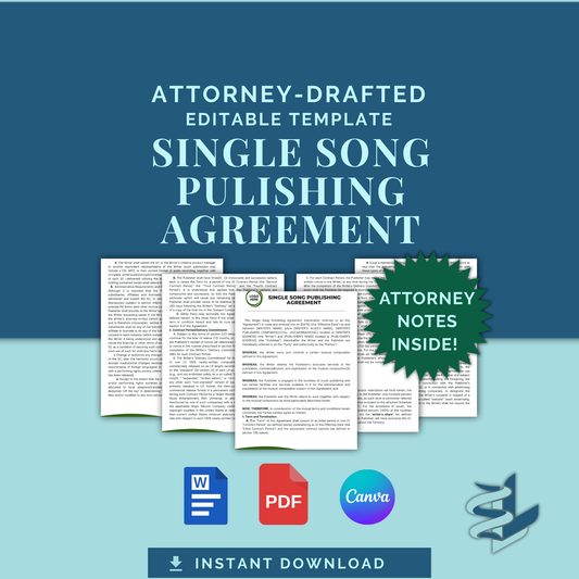 Single Song Publishing Agreement